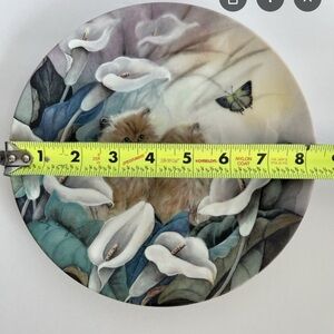 Floral Decorative Plate with Butterfly